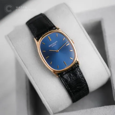 Patek Philippe Ellipse 3846 32mm Yellow gold Blue 5