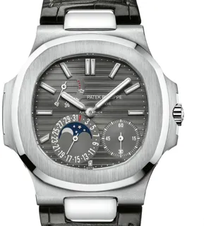 Patek Philippe Nautilus Moonphase 5712G-001 40mm White gold Gray