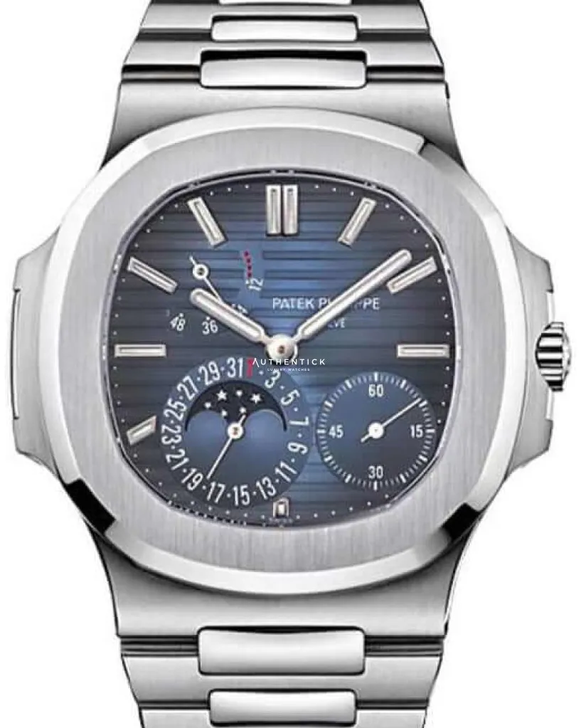 Patek Philippe Nautilus Moonphase 5712/1A-001 40mm Stainless steel Blue