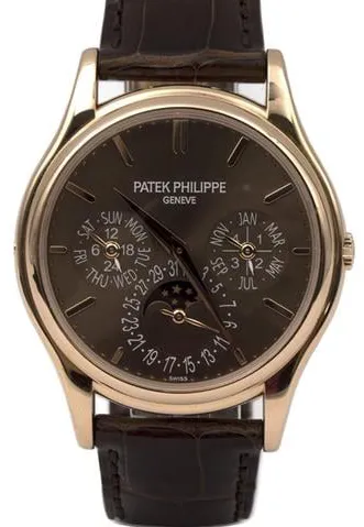 Patek Philippe Perpetual Calendar 5140R-001 37mm Rose gold Brown