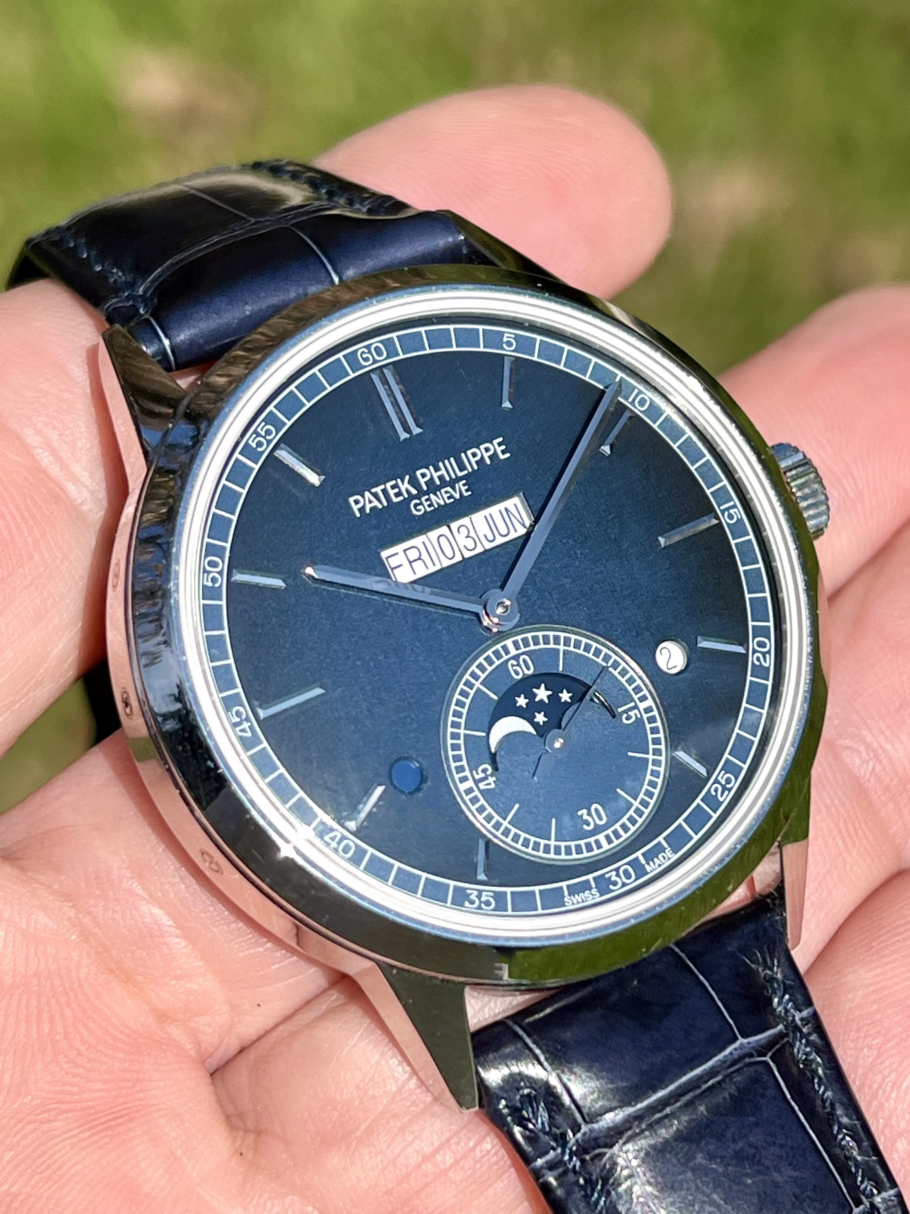 Patek Philippe Perpetual Calendar 5236P 37mm Platinum Blue