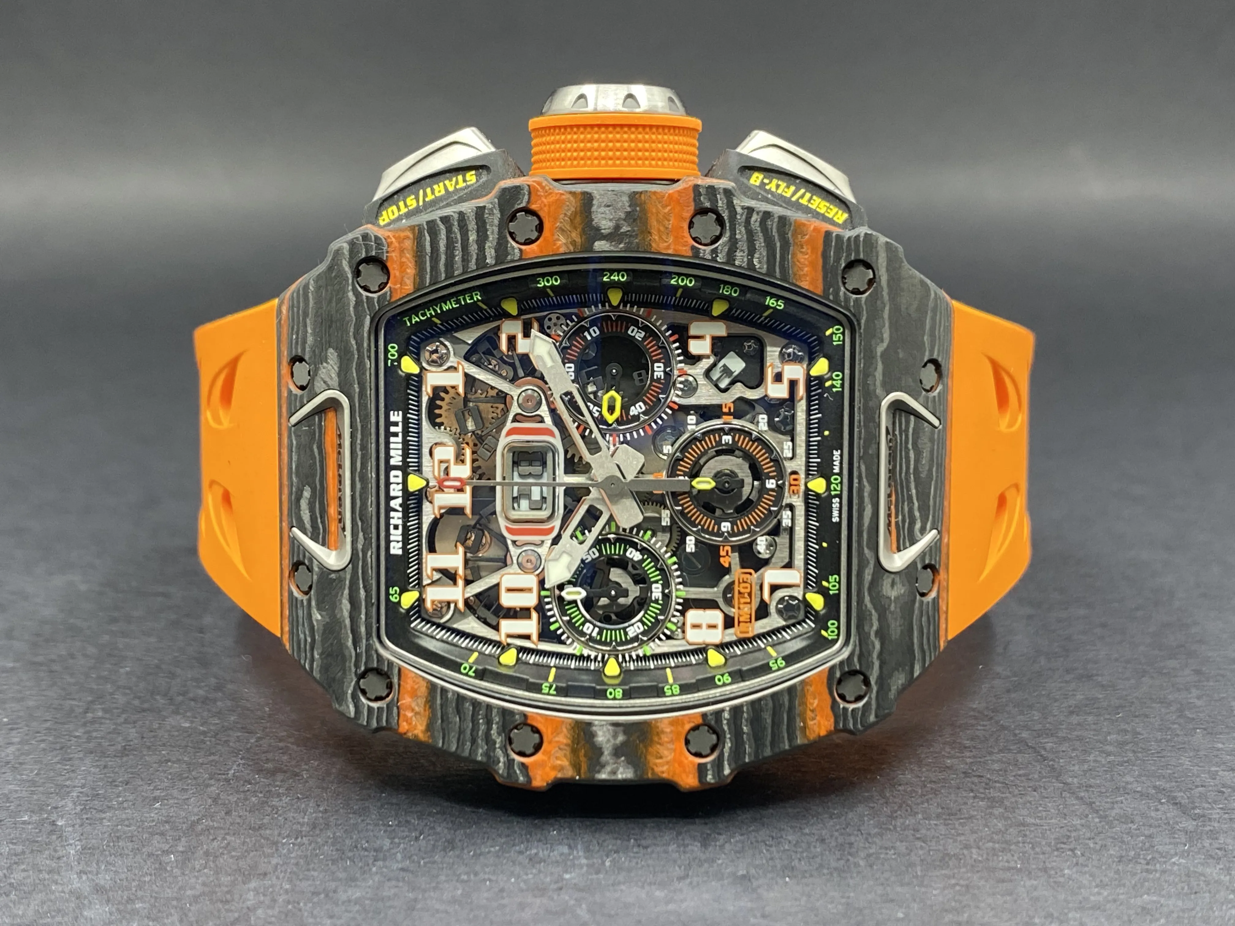 Richard Mille RM11-03 RM11-03 MCL CA-FQ 50mm Carbon fiber Skeletonized