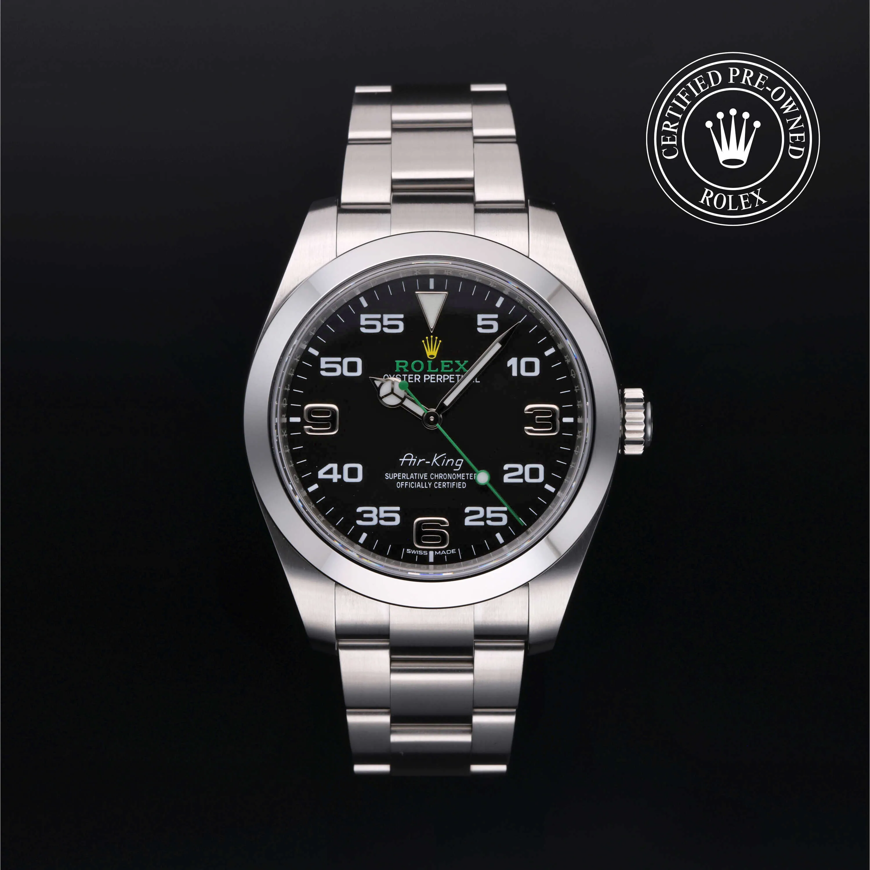 Rolex Air King 116900-0001 40mm Oystersteel Black