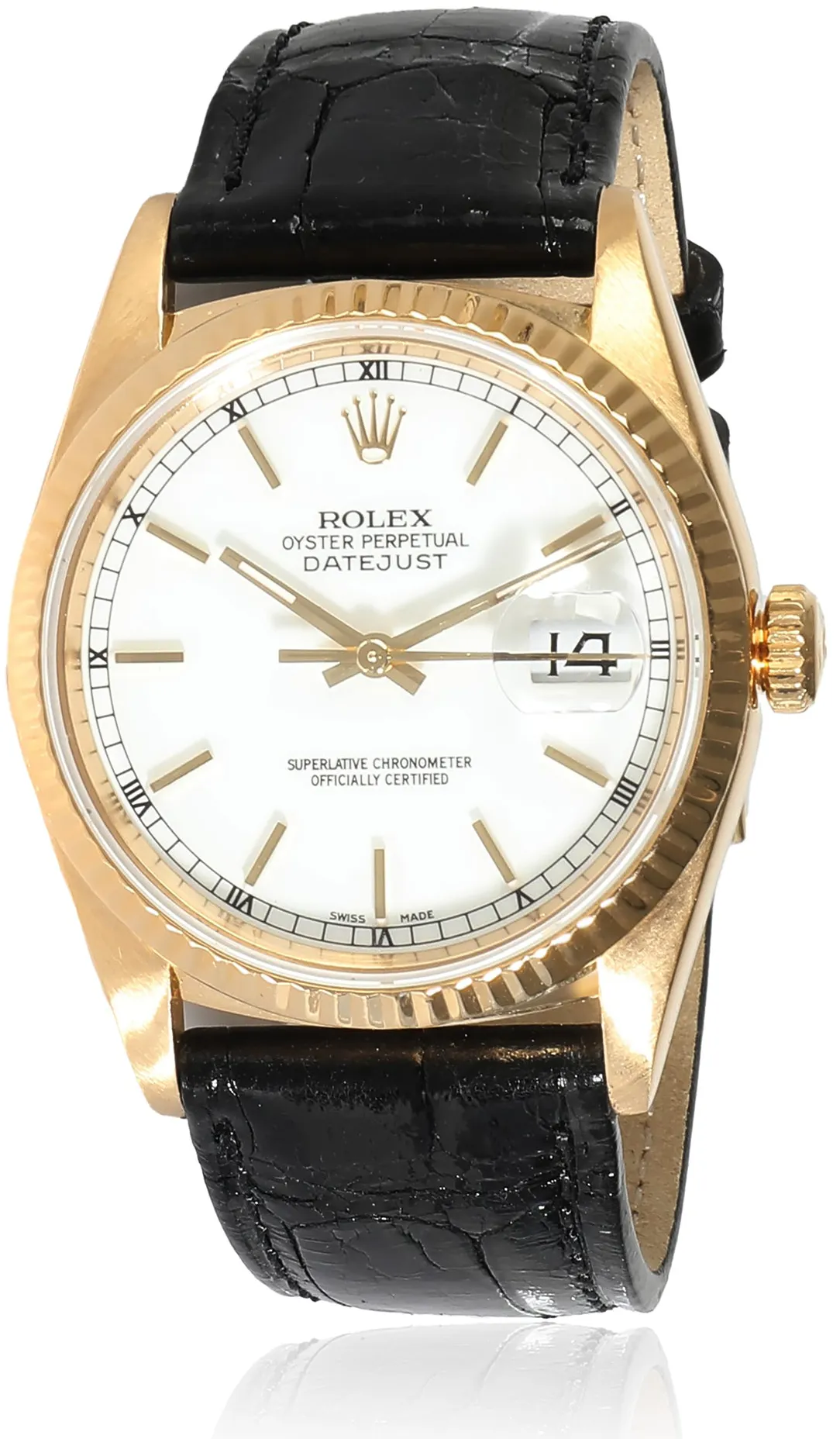 Rolex Datejust 36 16238 36mm Yellow gold White