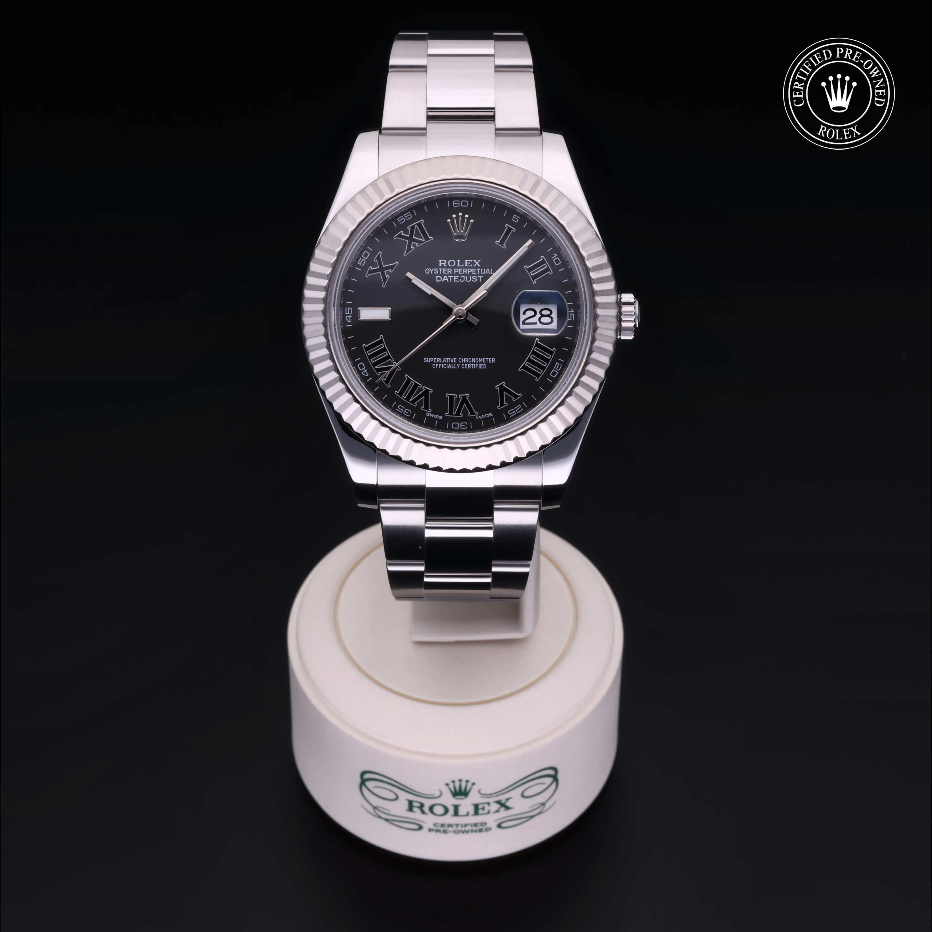 Rolex Datejust II 116334-0002 41mm Rolesor 18 Carat White Black 1