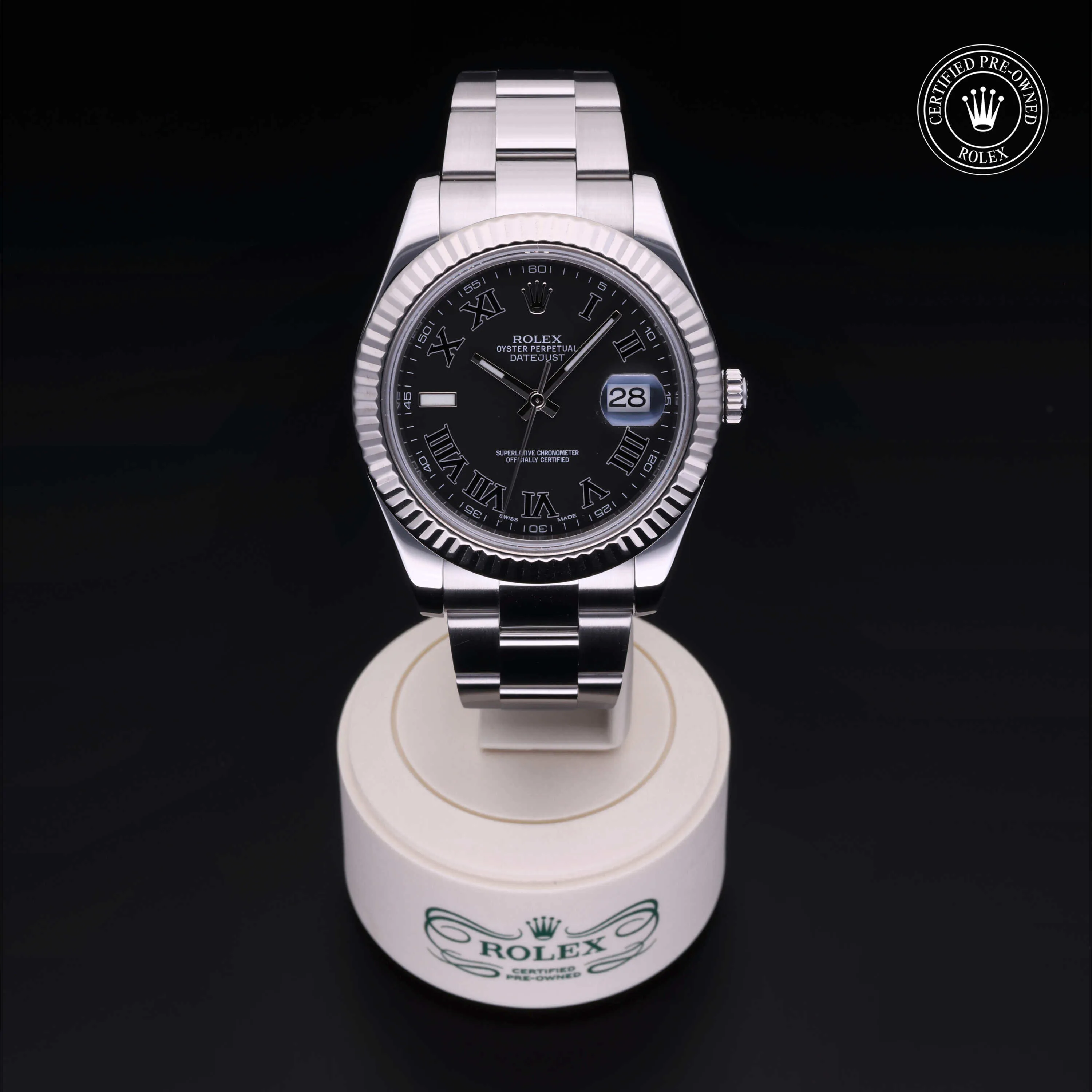 Rolex Datejust II 116334-0002 41mm Rolesor 18 Carat White Black 1