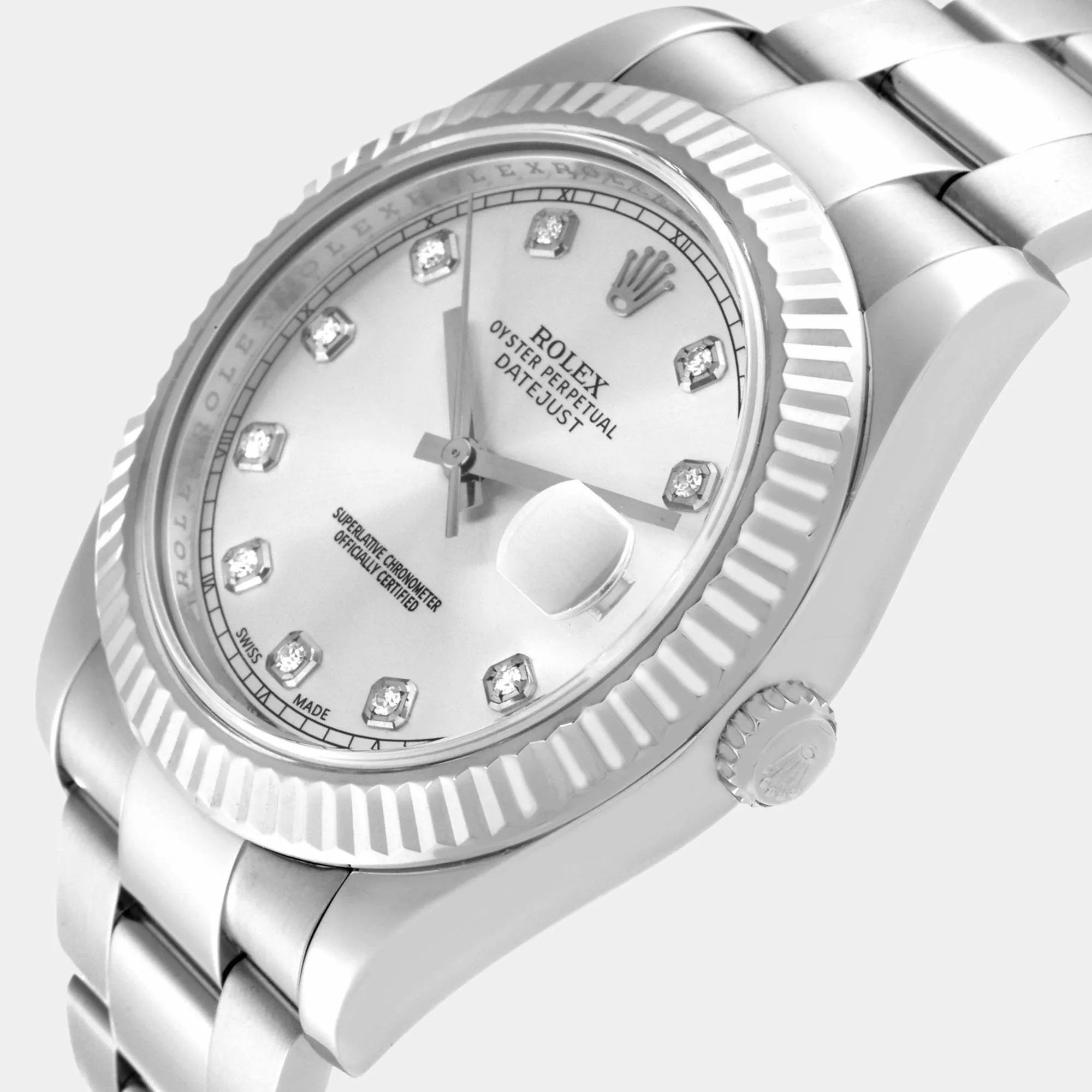 Rolex Datejust II 116334 White gold and Stainless steel and 18k white gold Silver 1