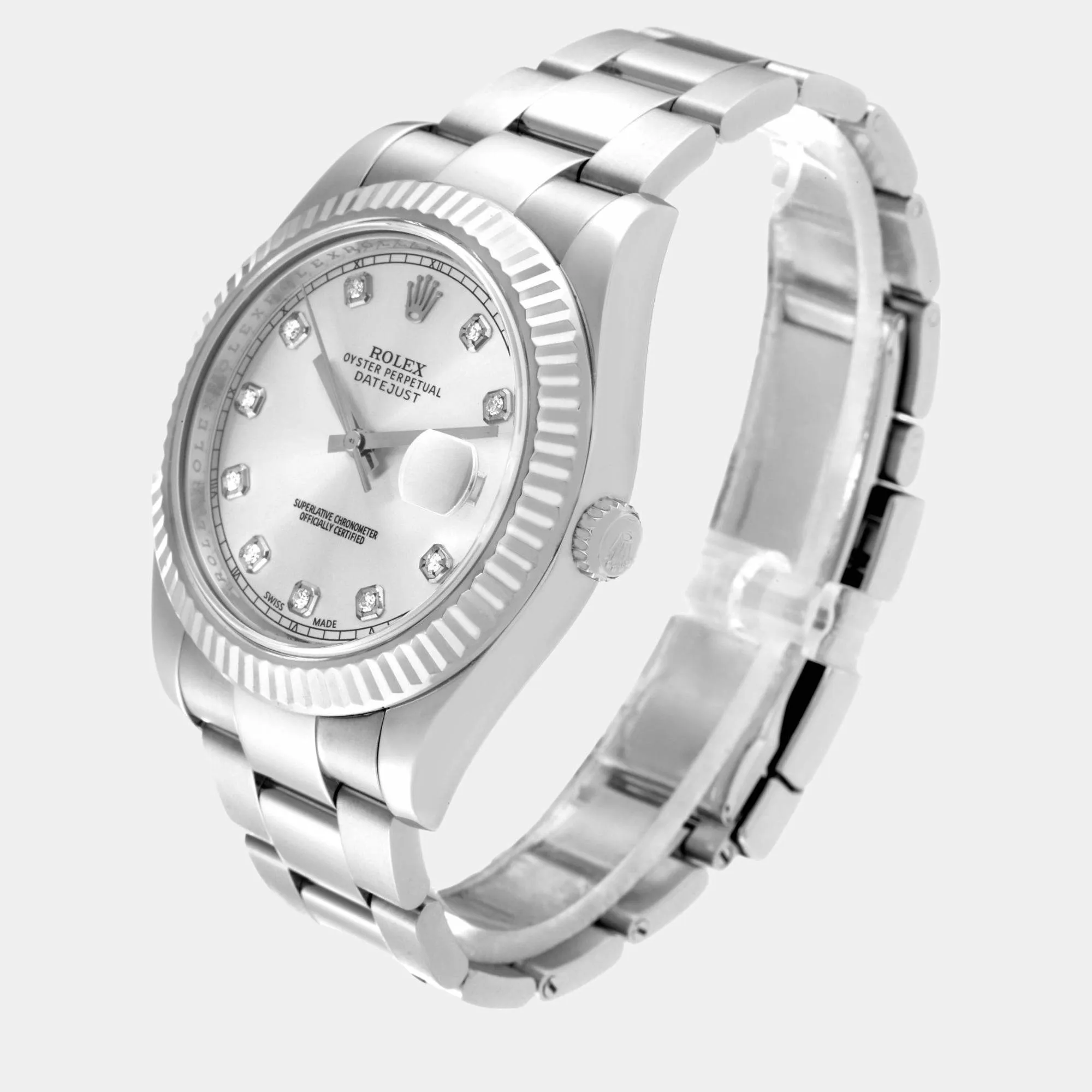 Rolex Datejust II 116334 White gold and Stainless steel and 18k white gold Silver 2