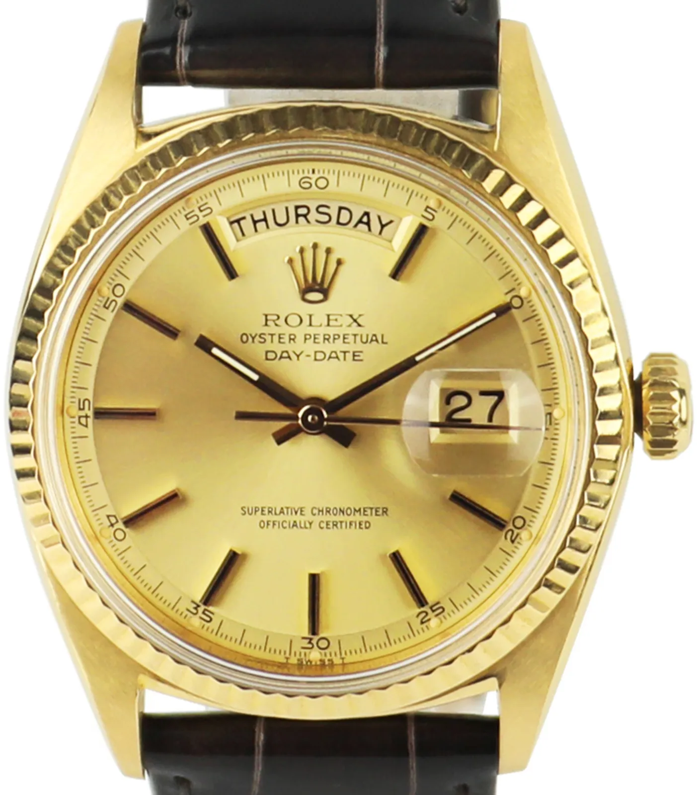 Rolex Day-Date 36 1803 36mm Yellow gold Champagne