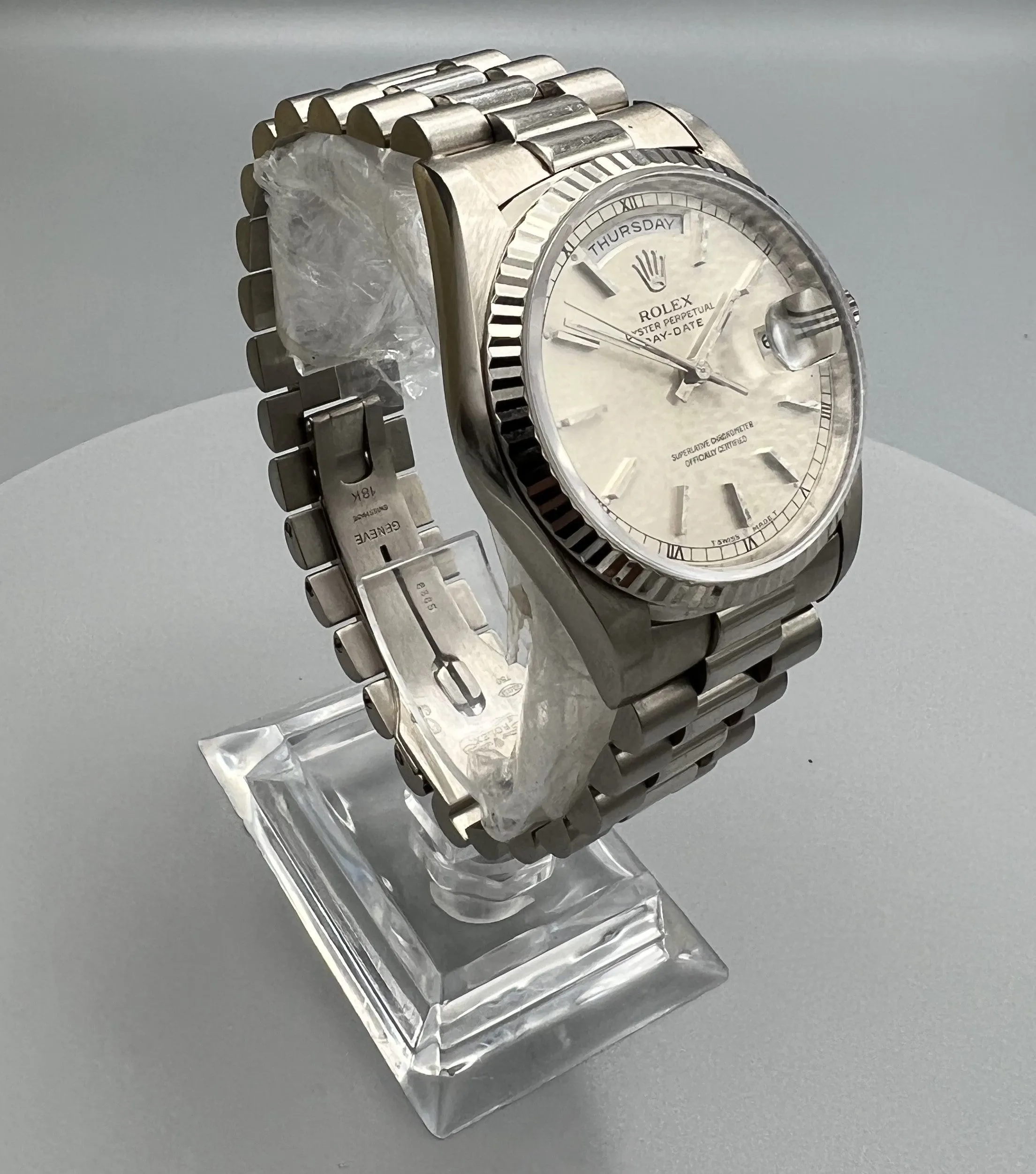 Rolex Day-Date 36 18239 36mm White gold Silver 4