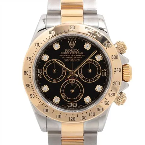 Rolex Daytona 116523G 39mm Yellow gold and Stainless steel Black