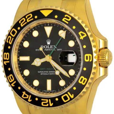 Rolex GMT-Master II 116718 41mm Yellow gold Black