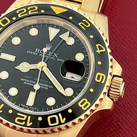 Rolex GMT-Master II 116718 41mm Yellow gold Black 3