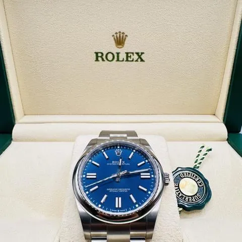 Rolex Oyster Perpetual 41 124300 41mm Stainless steel Blue 1