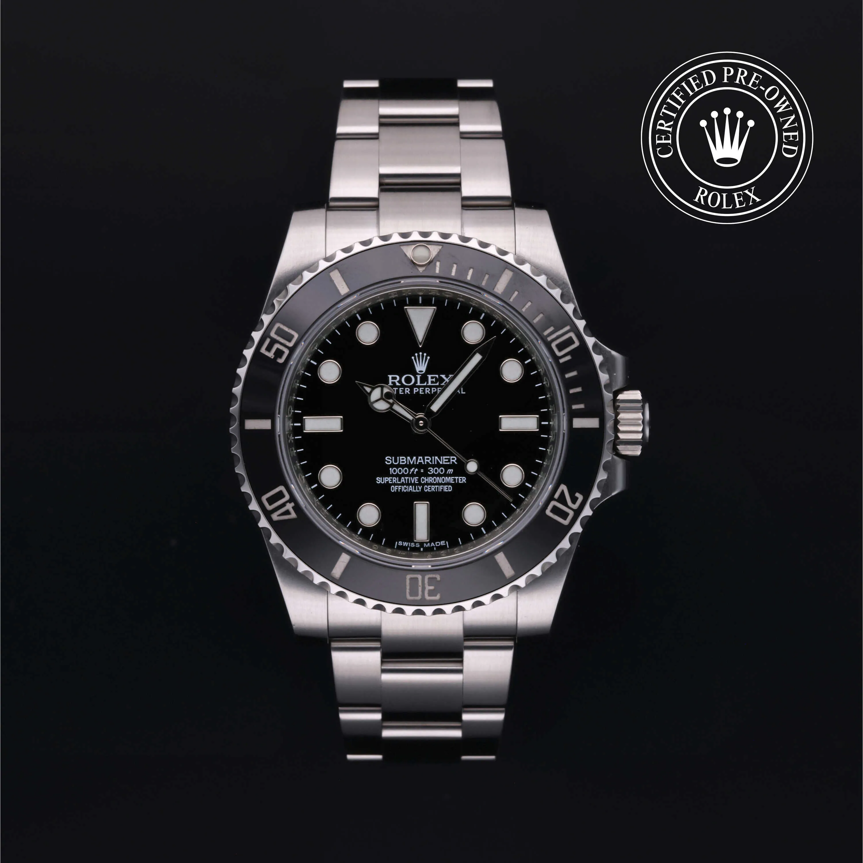 Rolex Submariner 114060-0002 40mm Oystersteel Black