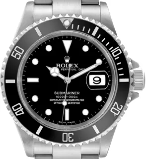 Rolex Submariner 16610 Stainless steel Black