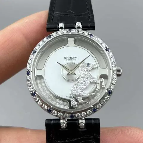 Sarcar 32mm White gold