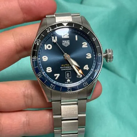 TAG Heuer Autavia WBE511A.BA0650 42mm Stainless steel Blue 4