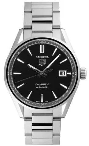 TAG Heuer Carrera Calibre 5 WAR211A.BA0782 39mm Stainless steel Black