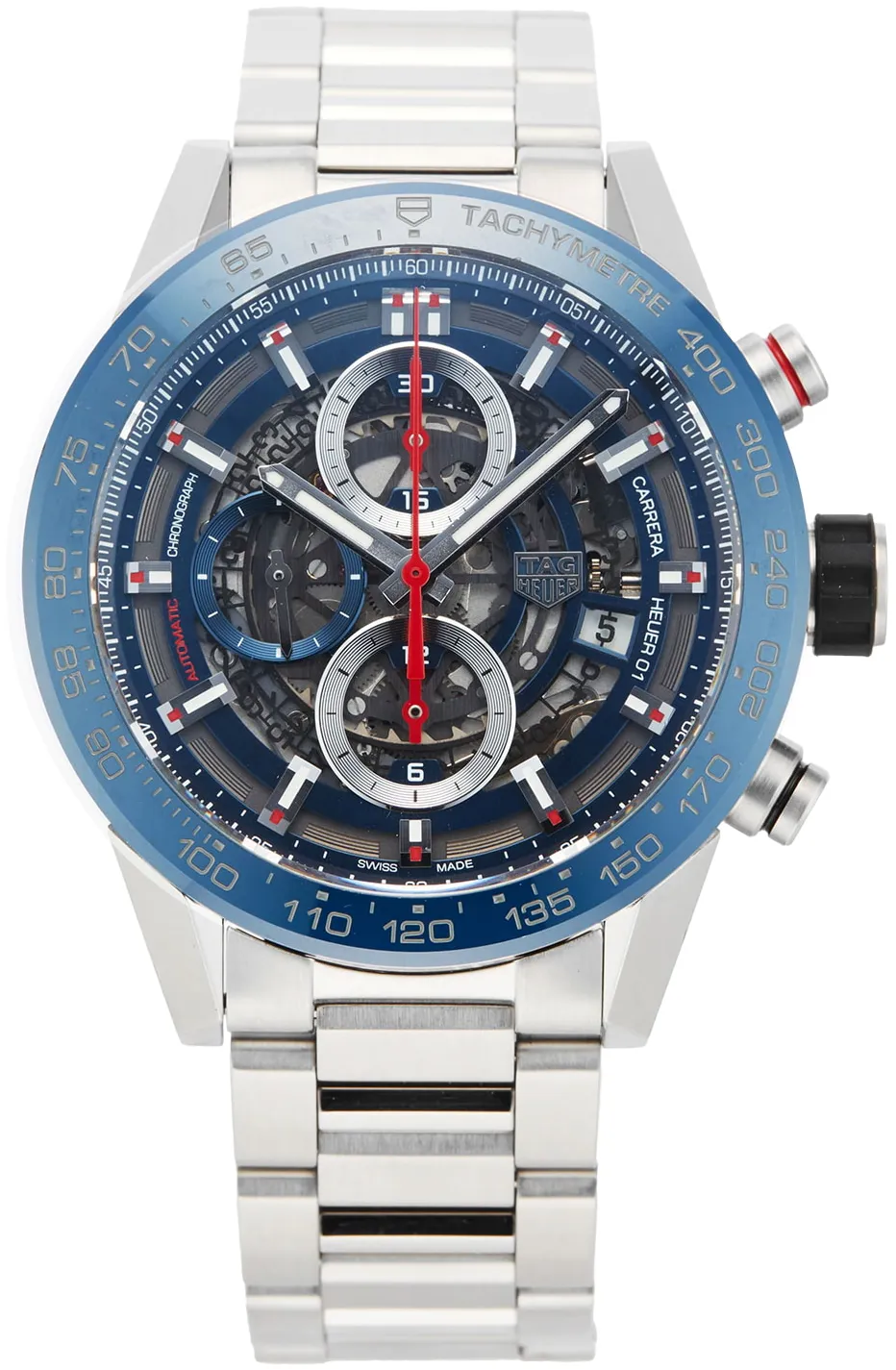 TAG Heuer Carrera CAR201T.BA0766 43mm Ceramic and Stainless steel Skeleton