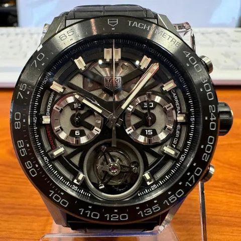 TAG Heuer Carrera CAR5A8Y.FC6377 45mm Titanium Black 1