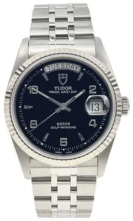 Tudor Prince Date 76214 36mm Stainless steel Black