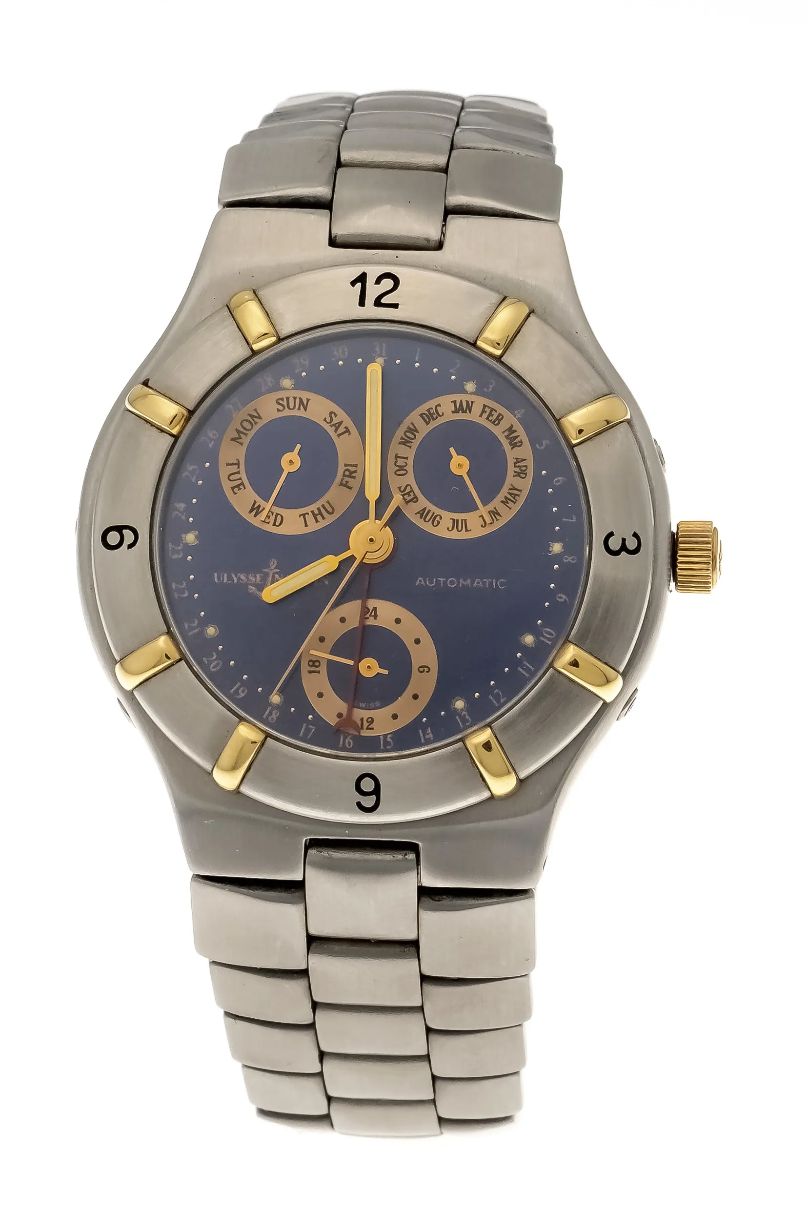 Ulysse Nardin 254-26/143 37mm Yellow gold and Stainless steel