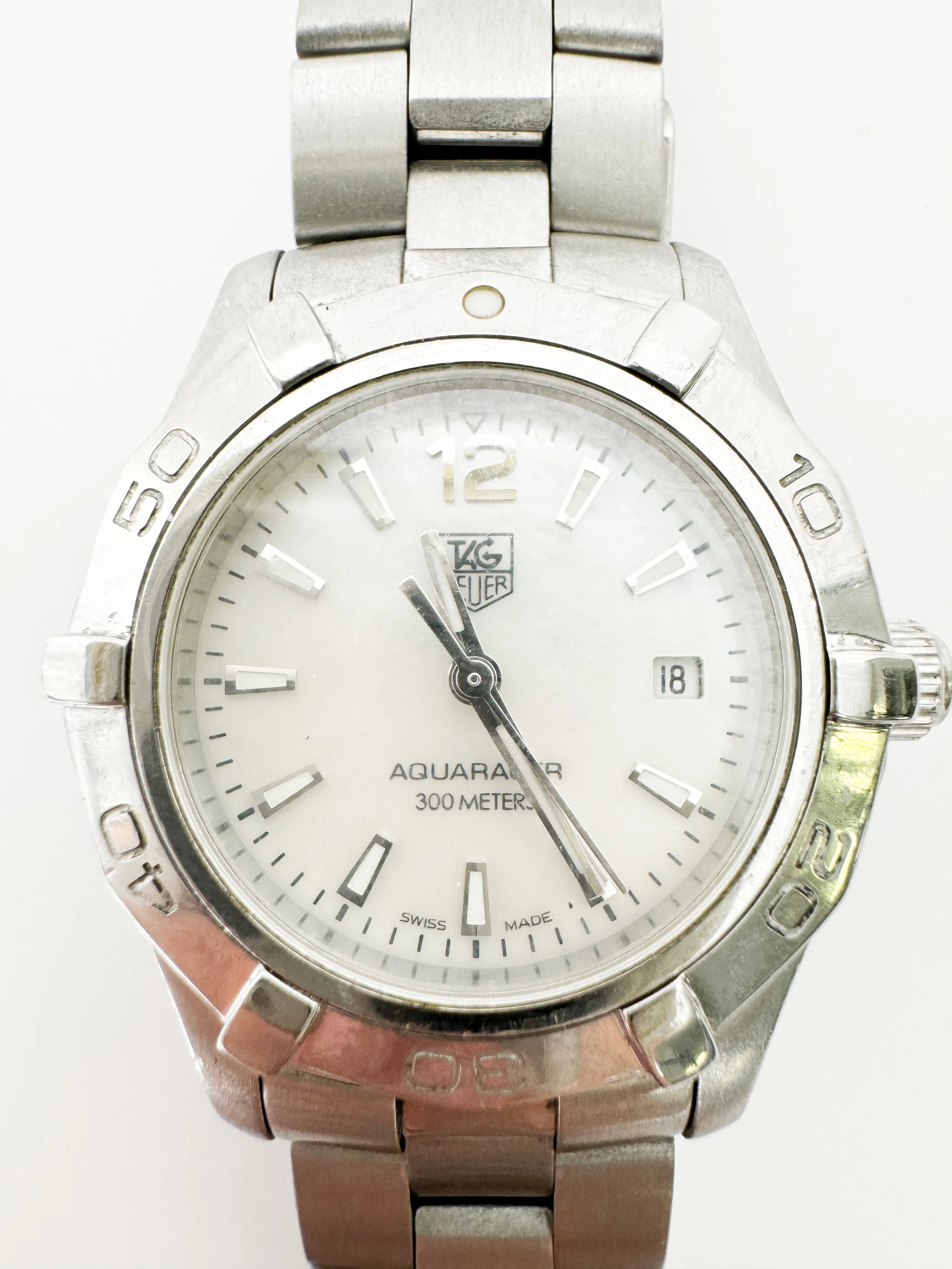 TAG Heuer Aquaracer Stainless steel White