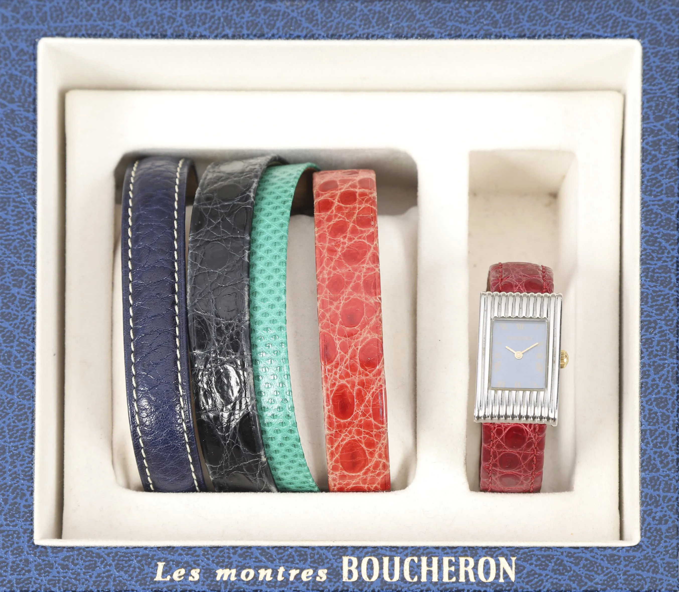 Boucheron Reflet 30mm Stainless steel Blue