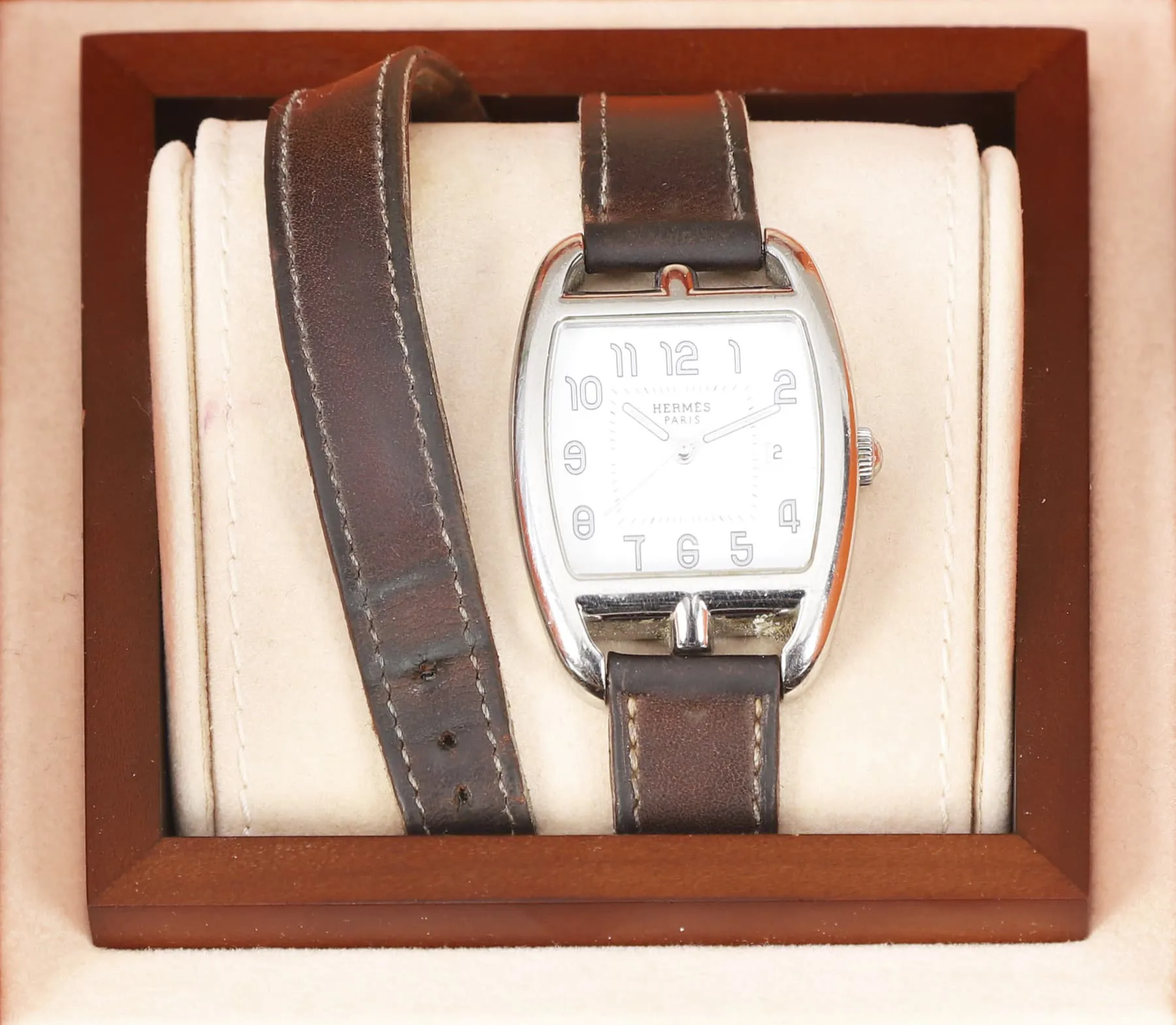 Hermès Cape Cod CT1.710 Stainless steel White