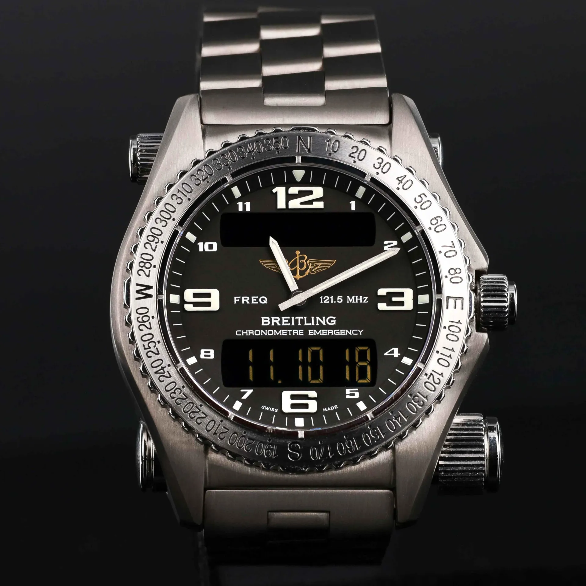 Breitling Emergency E7632110B576 43mm Titanium Black