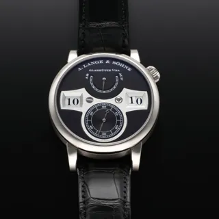 A. Lange & Söhne Lange Zeitwerk 140.029 White gold Black