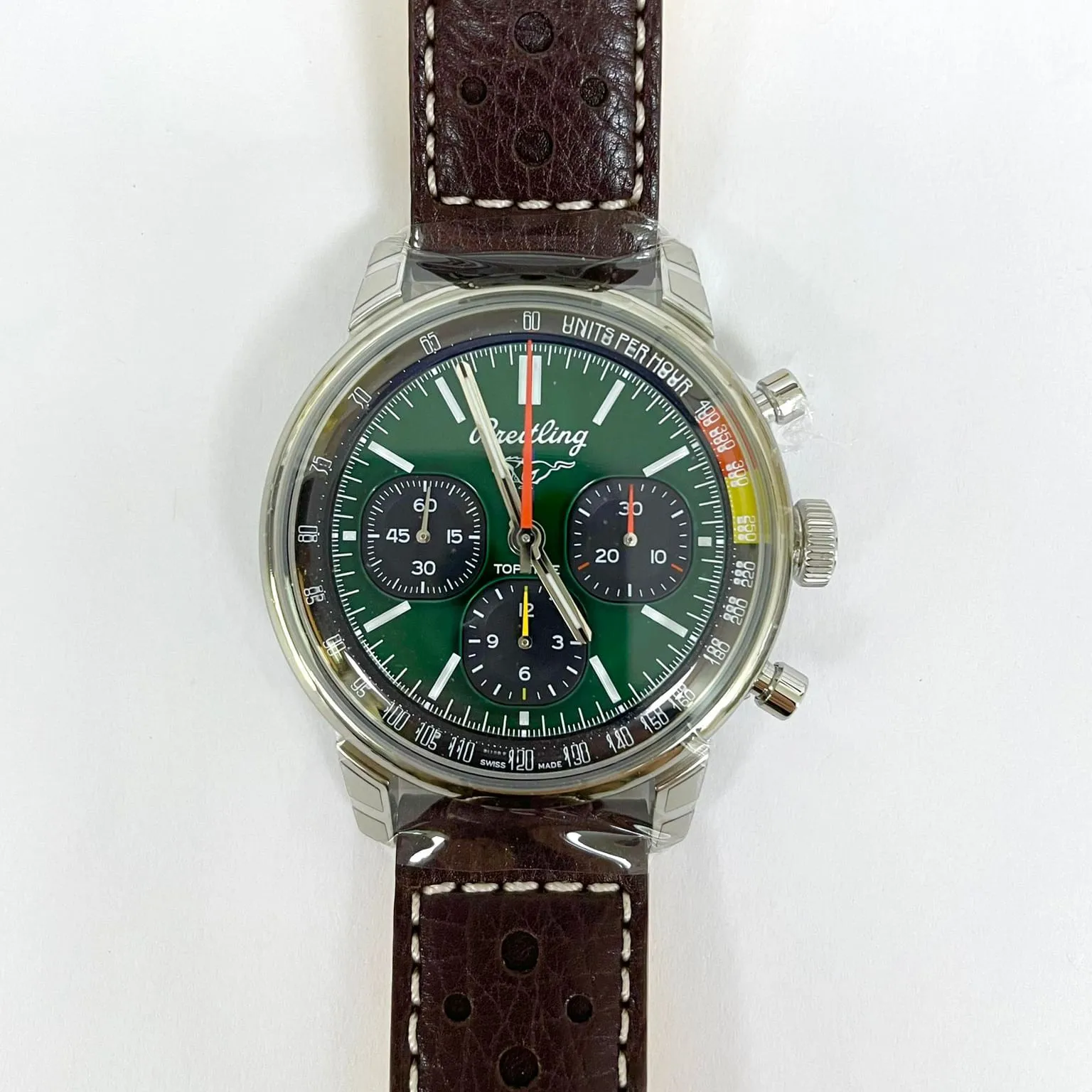 Breitling Top Time AB01762A1L1X1 41mm Stainless steel Green