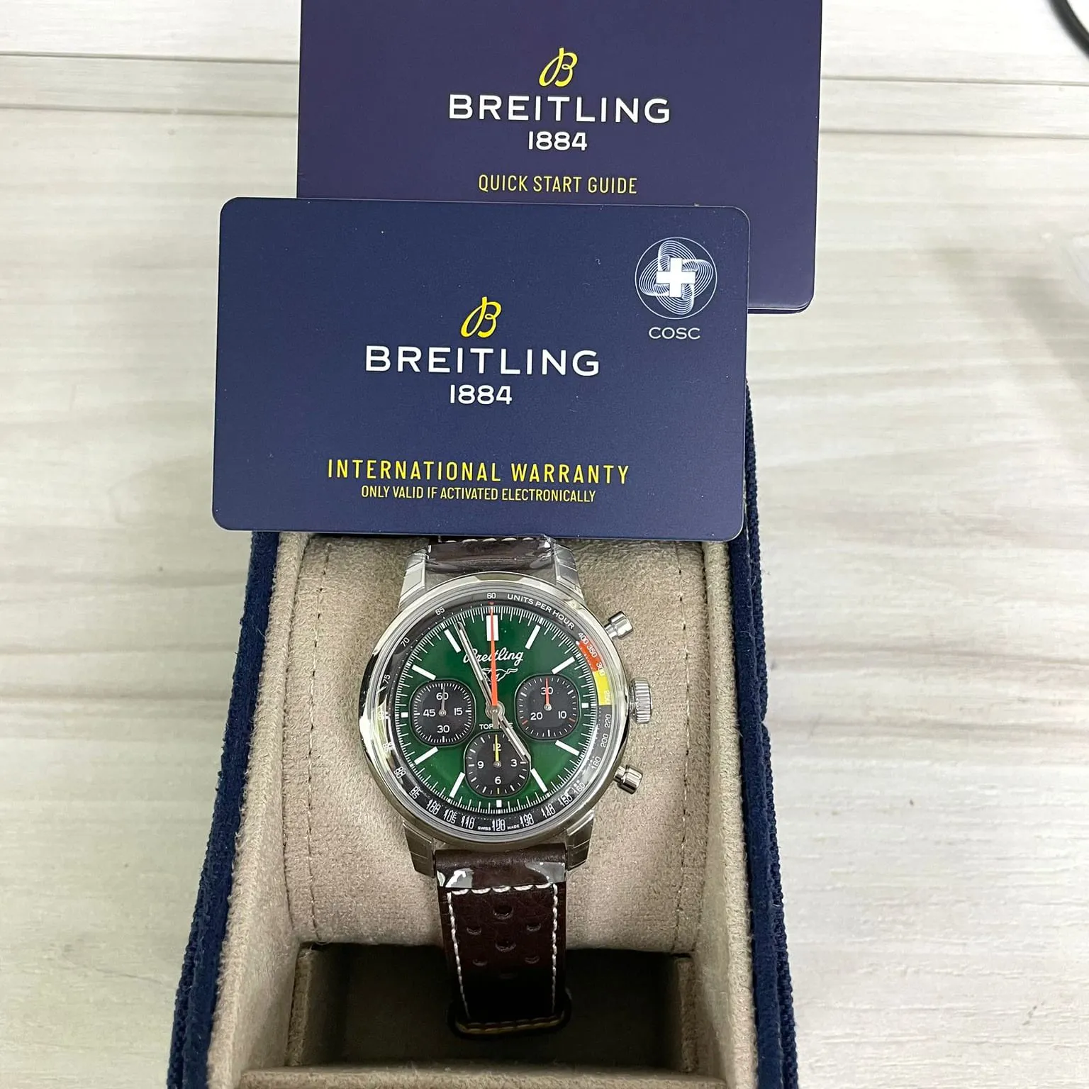 Breitling Top Time AB01762A1L1X1 41mm Stainless steel Green 3