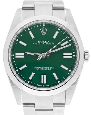 Rolex Oyster Perpetual 41 124300 41mm Stainless steel Green