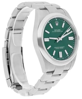 Rolex Oyster Perpetual 41 124300 41mm Stainless steel Green 2