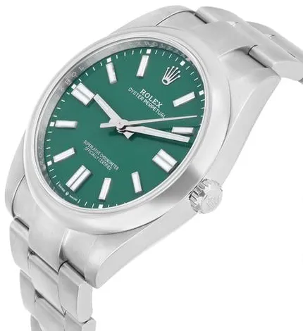 Rolex Oyster Perpetual 41 124300 41mm Stainless steel Green 5