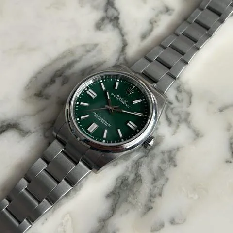 Rolex Oyster Perpetual 41 124300 41mm Stainless steel Green 6