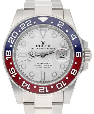 Rolex GMT-Master II 126719BLRO 40mm White gold Silver