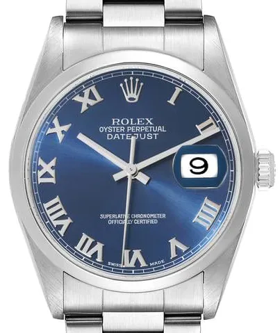 Rolex Datejust 36 16200 36mm Stainless steel Blue