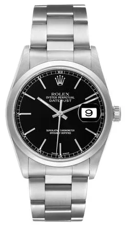 Rolex Datejust 36 16200 36mm Stainless steel Black 2