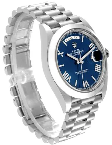 Rolex Day-Date 40 228206 40mm Platinum Blue 3