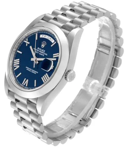 Rolex Day-Date 40 228206 40mm Platinum Blue 9