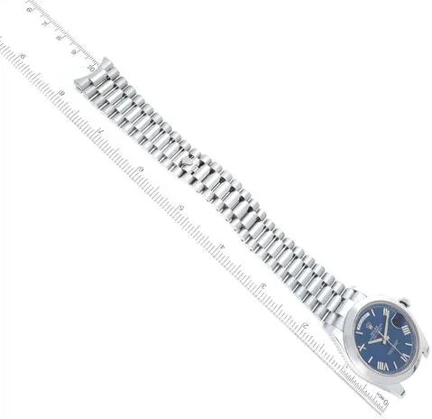 Rolex Day-Date 40 228206 40mm Platinum Blue 12