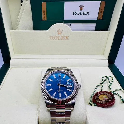 Rolex Datejust II 116334 41mm Stainless steel Blue