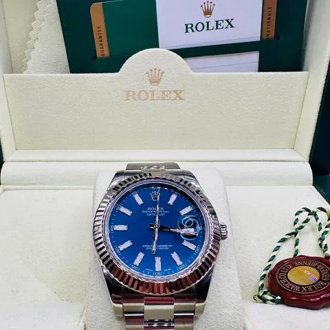 Rolex Datejust II 116334 41mm Stainless steel Blue 1