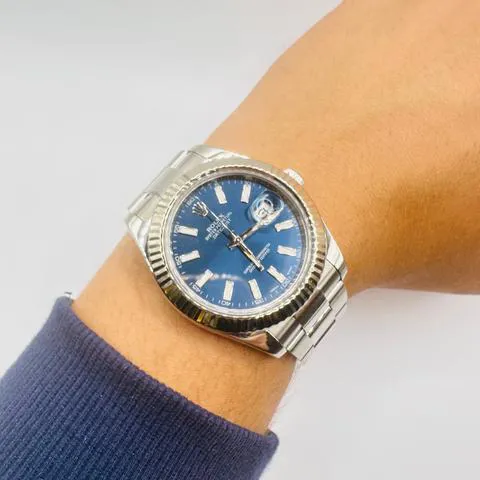 Rolex Datejust II 116334 41mm Stainless steel Blue 2