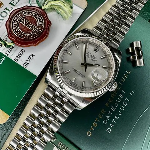 Rolex Datejust 36 116234 36mm Stainless steel White