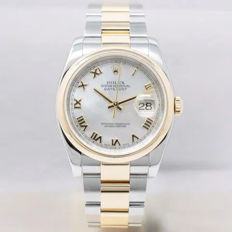 Rolex Datejust 36 116203 36mm Yellow gold and Stainless steel Mother-of-pearl