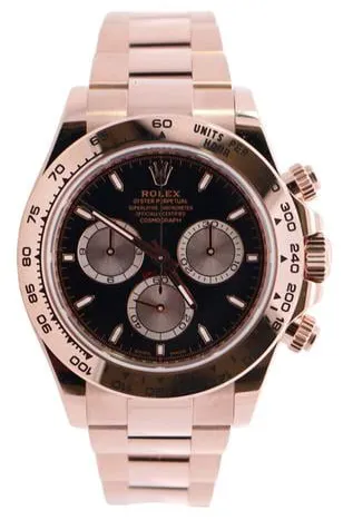 Rolex Daytona 126505 40mm Rose gold Black